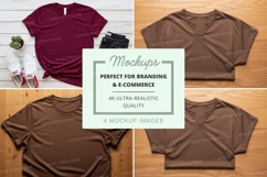 Branding t-shirt mockup set ultra realistic display Product Image 1