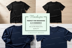 Black t-shirt mockup branding ultra realistic display Product Image 1
