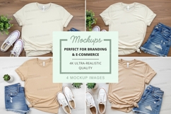 White t-shirt mockup set for branding ultra realistic Product Image 1