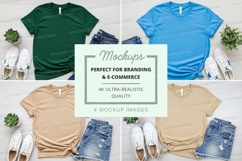 T-shirt mockups branding e-commerce realistic display set Product Image 1