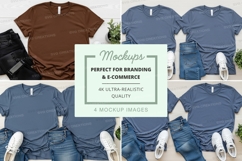 Realistic t-shirt mockups for branding and e-commerce displa Product Image 1