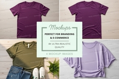Branding t-shirt mockups ultra realistic high quality displa Product Image 1