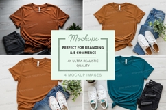 Realistic t-shirt mockups branding e-commerce display ultra Product Image 1