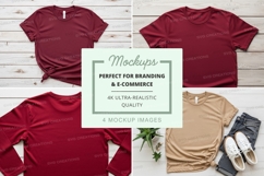 Realistic t-shirt mockup set for branding ultra HD Product Image 1