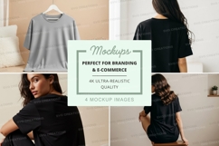 Casual oversized t-shirt mockup Product Image 1