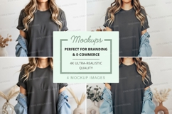 Casual oversized tee mockup Product Image 1