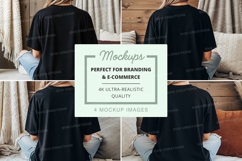 Mockup: casual gathering in a cozy living room Product Image 1