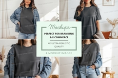 Casual oversized t-shirt mockup Product Image 1