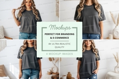 Casual t-shirt mockup Product Image 1