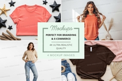 Mockup collection of casual t-shirts Product Image 1