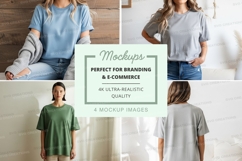 Casual t-shirts mockup Product Image 1