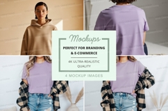 Casual hooded sweatshirt mockup Product Image 1