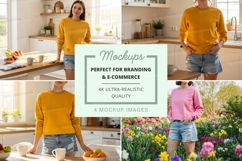 Casual kitchen wear mockup Product Image 1