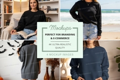 Casual sweatshirt collection mockup Product Image 1