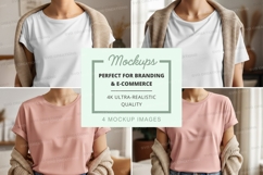 T-shirt mockup with sweater Product Image 1