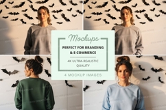 Halloween sweatshirt mockup Product Image 1