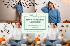 Autumnal sweatshirt mockup Product Image 1