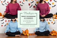 Fall themed meditation mockup Product Image 1