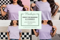 Lavender t-shirt mockup Product Image 1