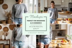 Family in kitchen mockup Product Image 1