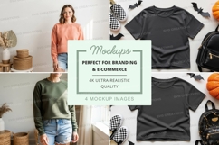 Halloween themed t-shirt mockup Product Image 1