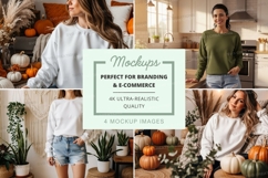 Cozy autumn kitchen mockup Product Image 1
