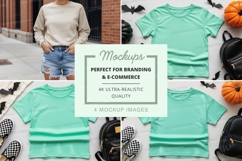 Halloween themed t-shirt mockup Product Image 1