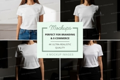White t-shirt mockup Product Image 1