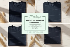 Black t-shirts mockup Product Image 1