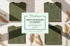 Olive green t-shirts Product Image 1