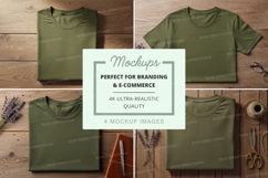 Green t-shirt mockup Product Image 1