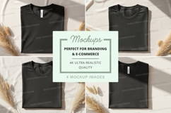 Black t-shirts mockup Product Image 1