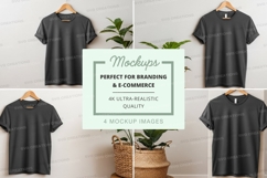 Modern t-shirt mockup with plants Product Image 1
