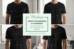 Black t-shirt mockup Product Image 1