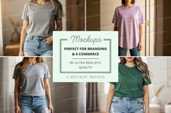 Casual t-shirt mockup Product Image 1