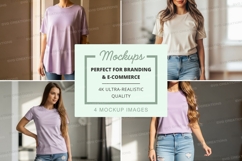 Casual t-shirt mockup Product Image 1