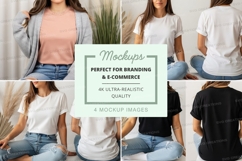 Casual t-shirt mockup Product Image 1