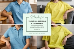 Casual t-shirt mockup Product Image 1