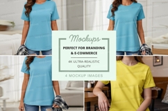 Women's t-shirt mockup Product Image 1
