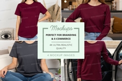 Casual long sleeve t-shirt mockup Product Image 1