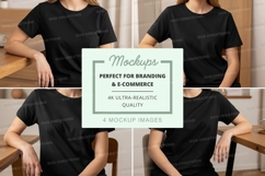 Black t-shirt mockup Product Image 1