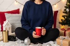Cozy christmas sweatshirt mockup Product Image 1