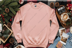 Cozy holiday pink sweatshirt Product Image 1