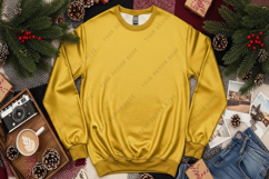 Mustard yellow t-shirt mockup Product Image 1
