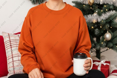 Cozy christmas sweatshirt mockup Product Image 1