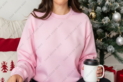 Cozy pink christmas sweatshirt Product Image 1