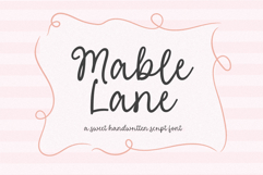 Mable Lane - Handwritten Script Font Product Image 1