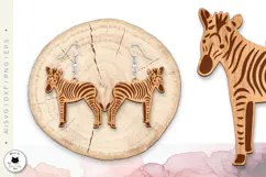 Animal Earrings Laser Cut Vol.4 | Animal Laser SVG Designs Product Image 4