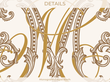 MM Wedding Monogram Logo | Elegant Initials Vector Product Image 7