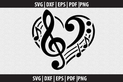 Treble clef notes SVG | Marching Band Shirt |Music Notes Product Image 2